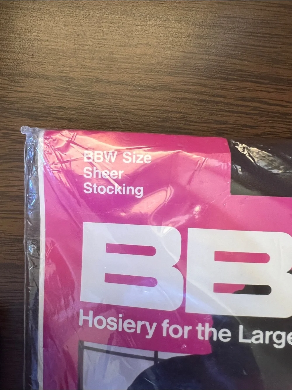 NIB Vintage BBW Brand Sheer Stockings 3pk - Size Large - Coffee Color